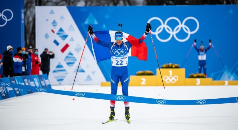 JO 2026 : Biathlon Relais Hommes en Or, Record Historique pour la France