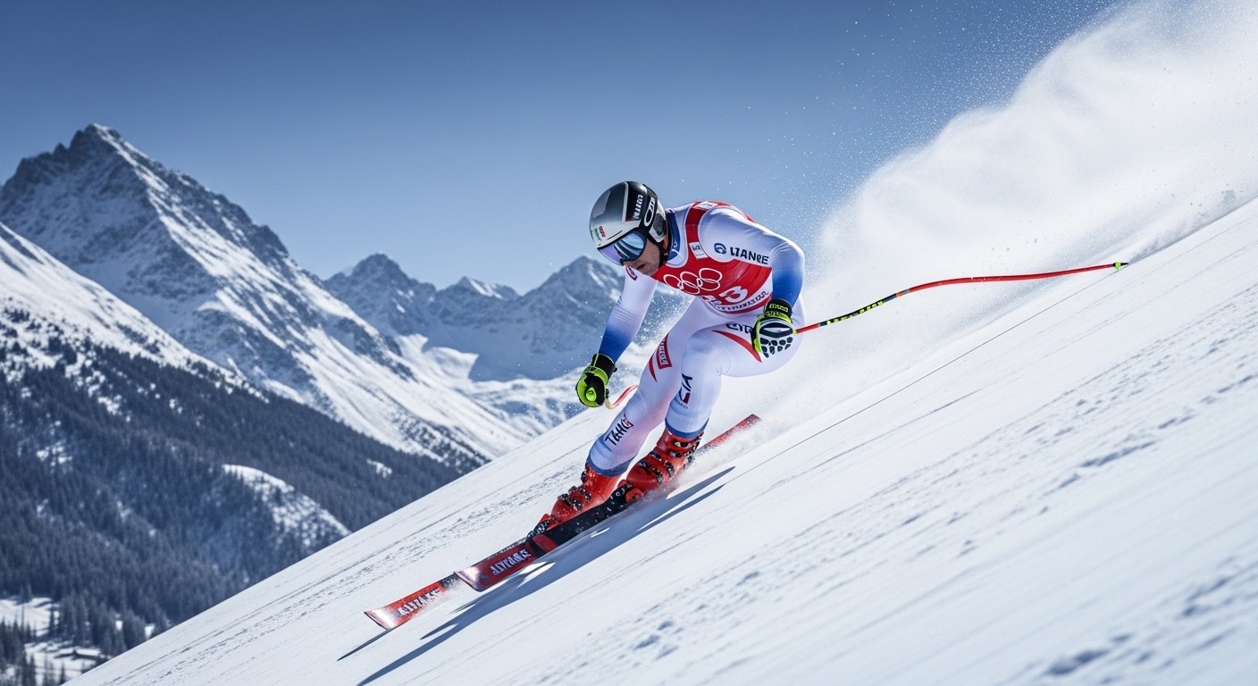 Découvrez les dossards des Français (Muzaton n°4, Alphand n°5...) pour la descente hommes JO 2026 à Bormio. Favoris, enjeux et tout savoir avant la course ce samedi !