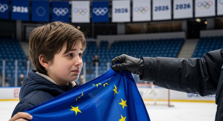 JO 2026 : Drapeau UE Confisqué à un Enfant, Polémique aux Jeux