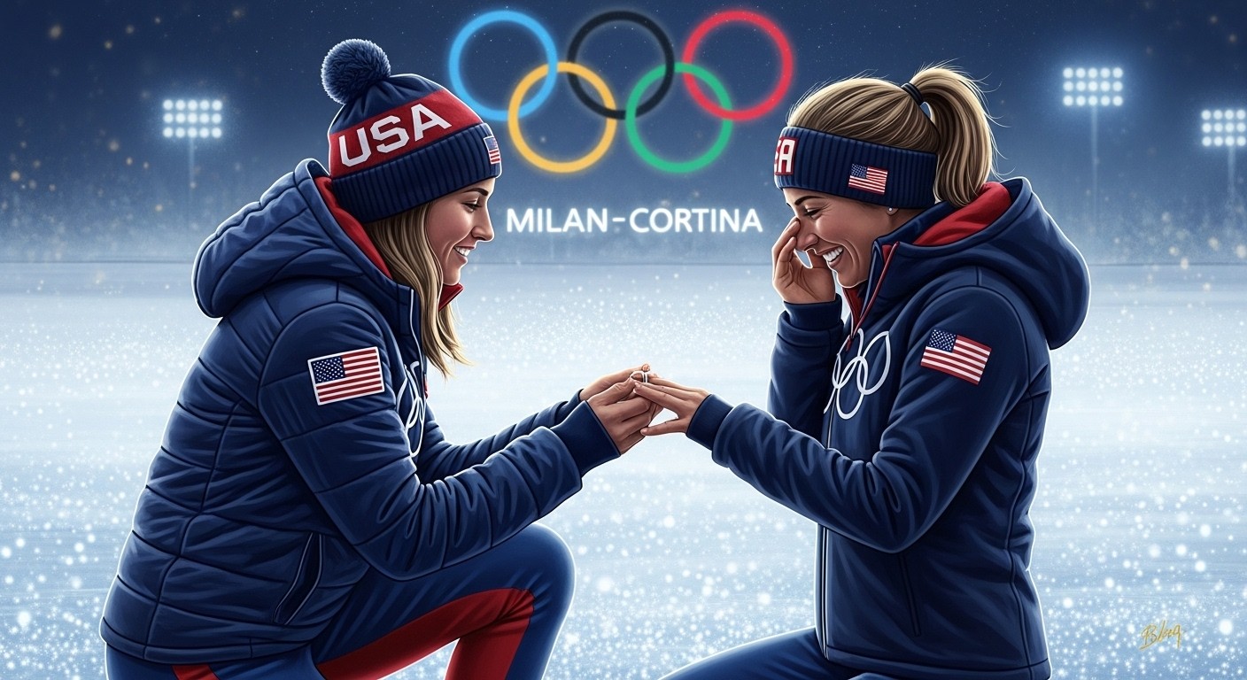 Découvrez l’histoire touchante des fiançailles de deux stars américaines aux JO 2026 de Milan-Cortina : amour né sur la glace et scellé avant une finale historique.