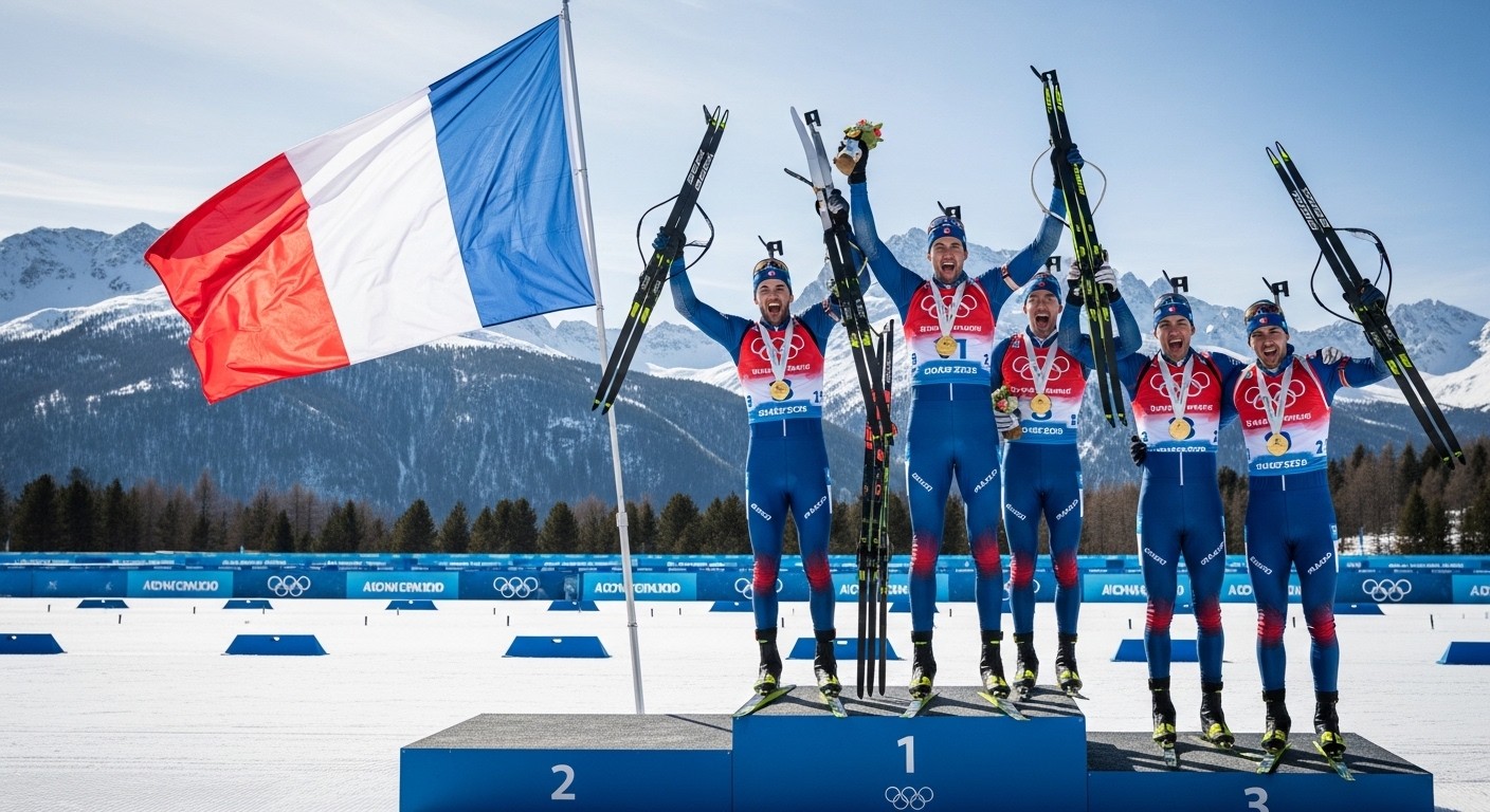 Découvrez comment l'or historique du relais masculin de biathlon permet à la France de décrocher 16 médailles aux JO d'hiver 2026, un record absolu ! Exploit tricolore à Milan-Cortina.