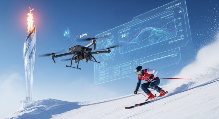 JO 2026 : IA et Drones Révolutionnent les Jeux d&rsquo;Hiver