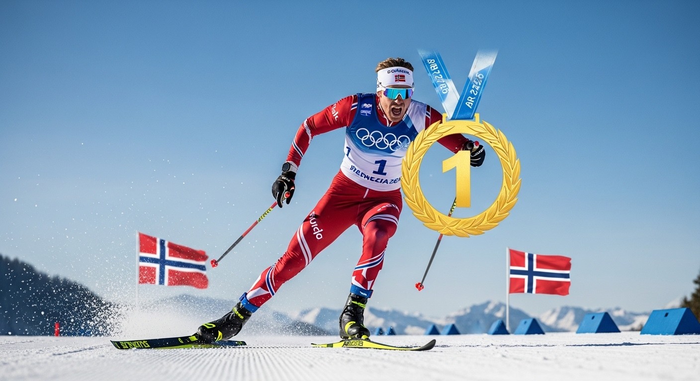 Découvrez comment Johannes Klaebo a égalé le record absolu de 8 médailles d’or aux JO d’hiver 2026 en ski de fond, devant Mathis Desloges en argent sur 10 km. Une légende norvégienne en marche !