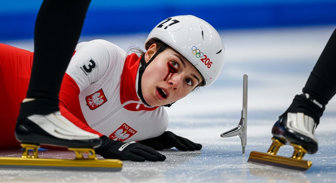 Découvrez le terrible accident de Kamila Sellier en short-track aux JO 2026 : touchée par une lame près de l'œil, fracture et trois jours dans le noir. Son rétablissement impressionne.