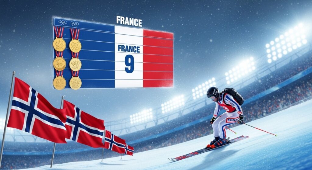 JO 2026 : La France Glisse au 9e Rang du Tableau des Médailles