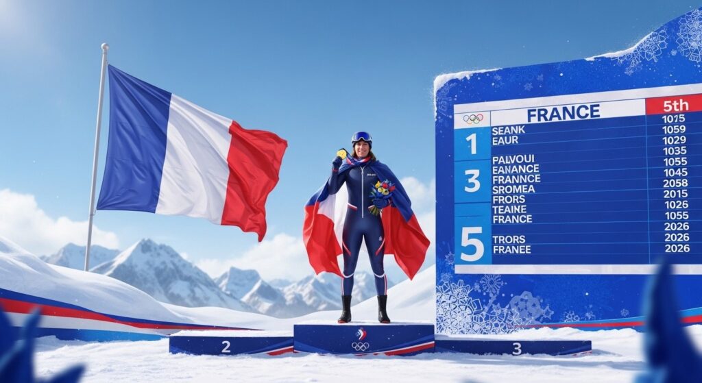 JO 2026 : La France Revient Fort Dans le Top 5 des Médailles
