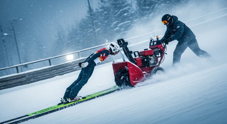 JO 2026 : L&rsquo;Américain Heurte une Souffleuse à Neige Avant Son Saut