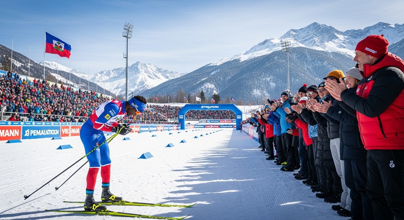 Découvrez l'histoire inspirante de Stevenson Savart, premier skieur de fond haïtien aux JO d'hiver 2026. Dernier mais acclamé, il marque l'histoire malgré un retard de plus de 10 minutes.