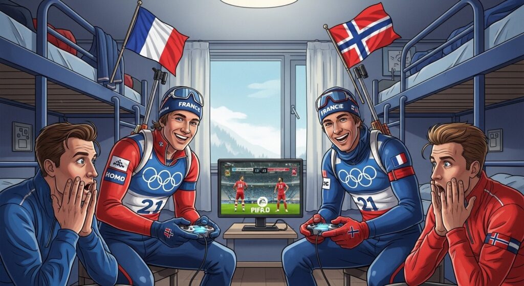 JO 2026 : Les Bleus Battent les Norvégiens… à FIFA !