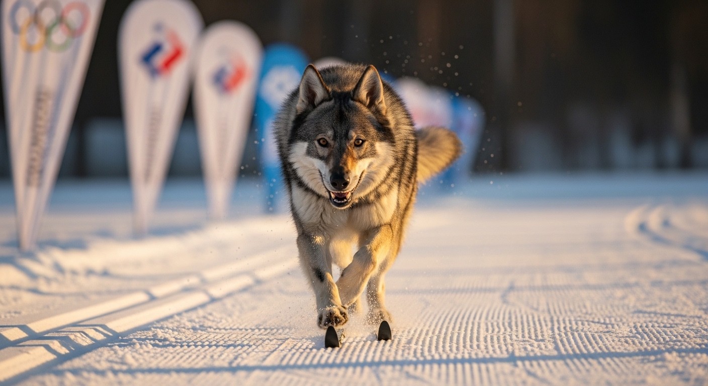 Découvrez l’histoire stupéfiante de Nazgul, ce chien-loup tchécoslovaque qui a traversé la piste de ski de fond aux JO 2026 et conquis le monde entier en quelques minutes.