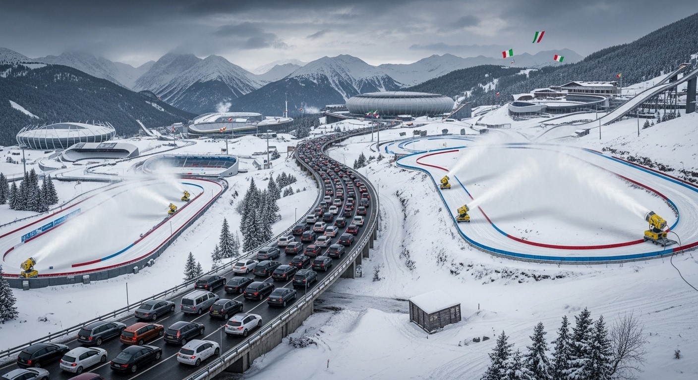 Les JO d’hiver 2026 à Milan-Cortina font face à de vives critiques internationales : embouteillages, sites éparpillés, neige artificielle massive… Décryptage des polémiques qui secouent déjà l’organisation.