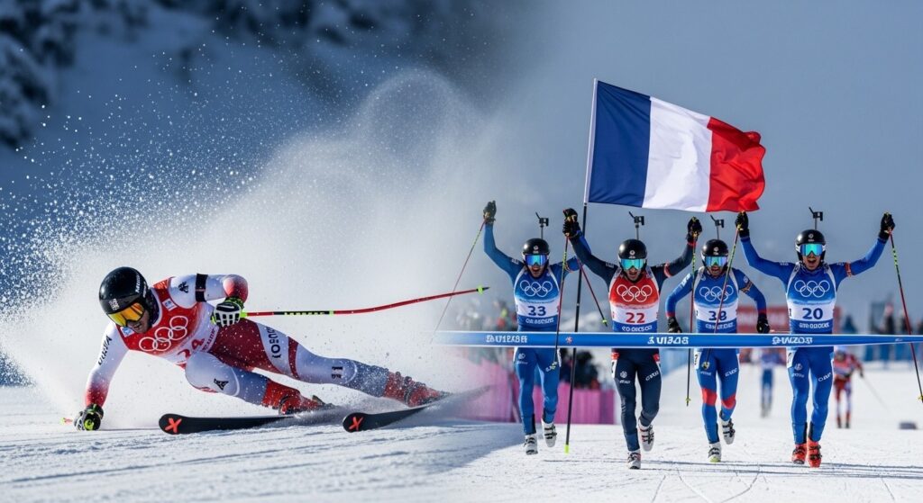JO 2026 : Or du relais biathlon et chute spectaculaire de Vonn