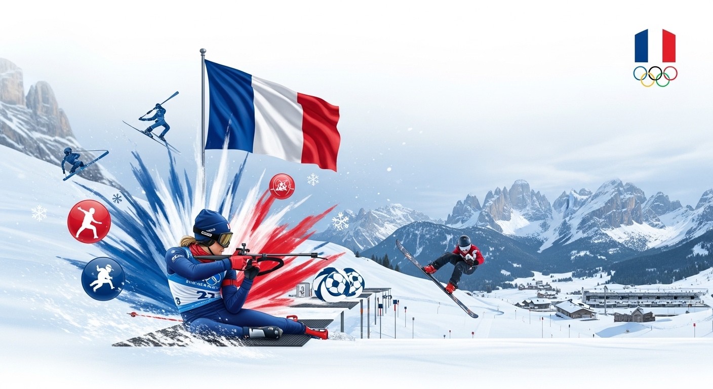 Découvrez les grands espoirs français pour les JO d'hiver 2026 à Milan-Cortina : biathlon avec Jeanmonnot et Perrot, Noël en slalom, Laffont en bosses... Qui décrochera l'or ?
