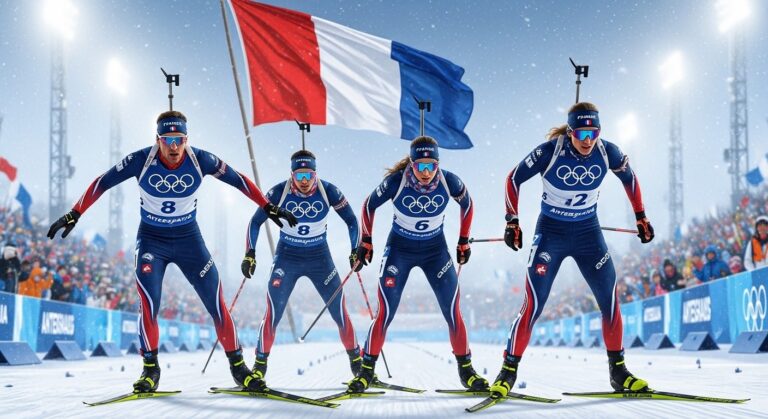 JO 2026 : Relais Mixte Biathlon France en Quête d’Or
