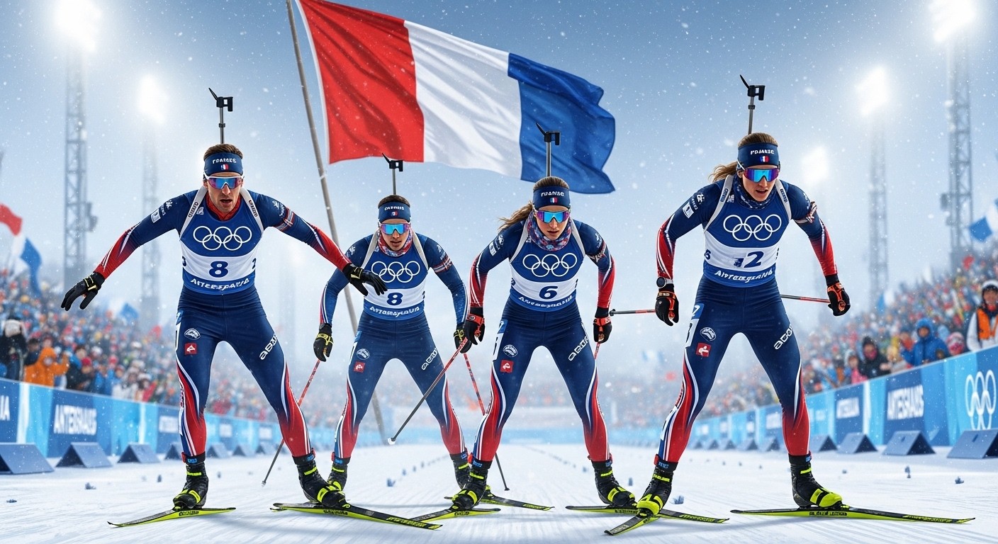 Découvrez la composition choc du relais mixte biathlon français aux JO 2026 avec Perrot, Fillon Maillet, Jeanmonnot et Simon. Favoris pour l’or dimanche ? Analyse complète.