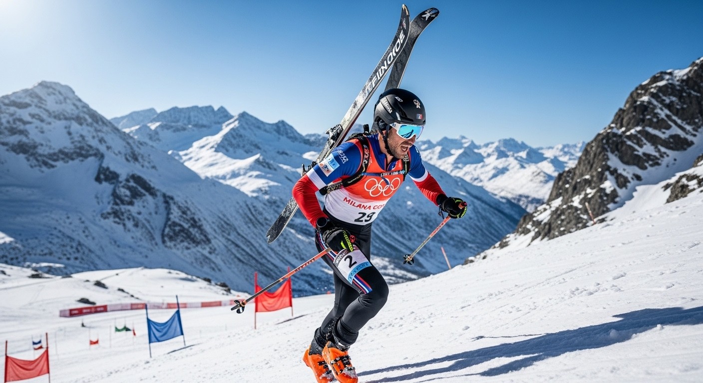 Découvrez le programme intense du 19 février aux JO d'hiver 2026 : ski alpinisme en vedette avec Emily Harrop et Thibault Anselmet grands favoris pour l'or. Halfpipe, patinage... les Bleus visent gros !
