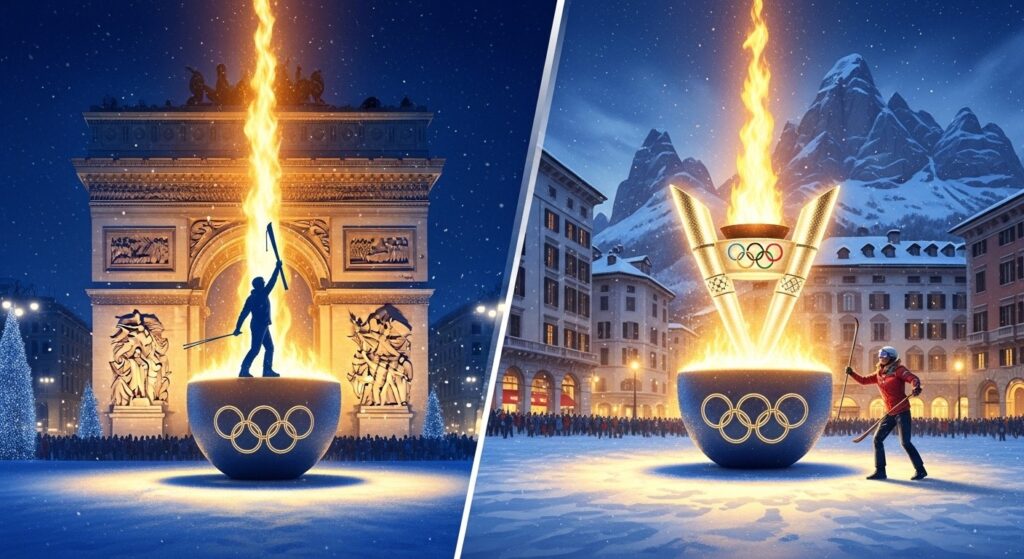 JO 2026 : Tomba et Compagnoni Allument la Flamme
