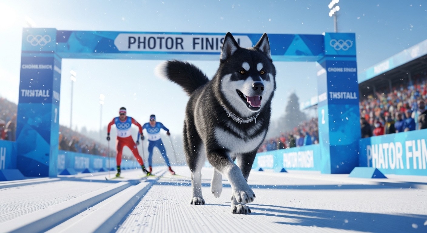 Découvrez l'incroyable moment aux JO d'hiver 2026 où un chien s'invite sur la piste de ski de fond, termine la photo-finish et crée un buzz mondial hilarant ! Une anecdote inoubliable.