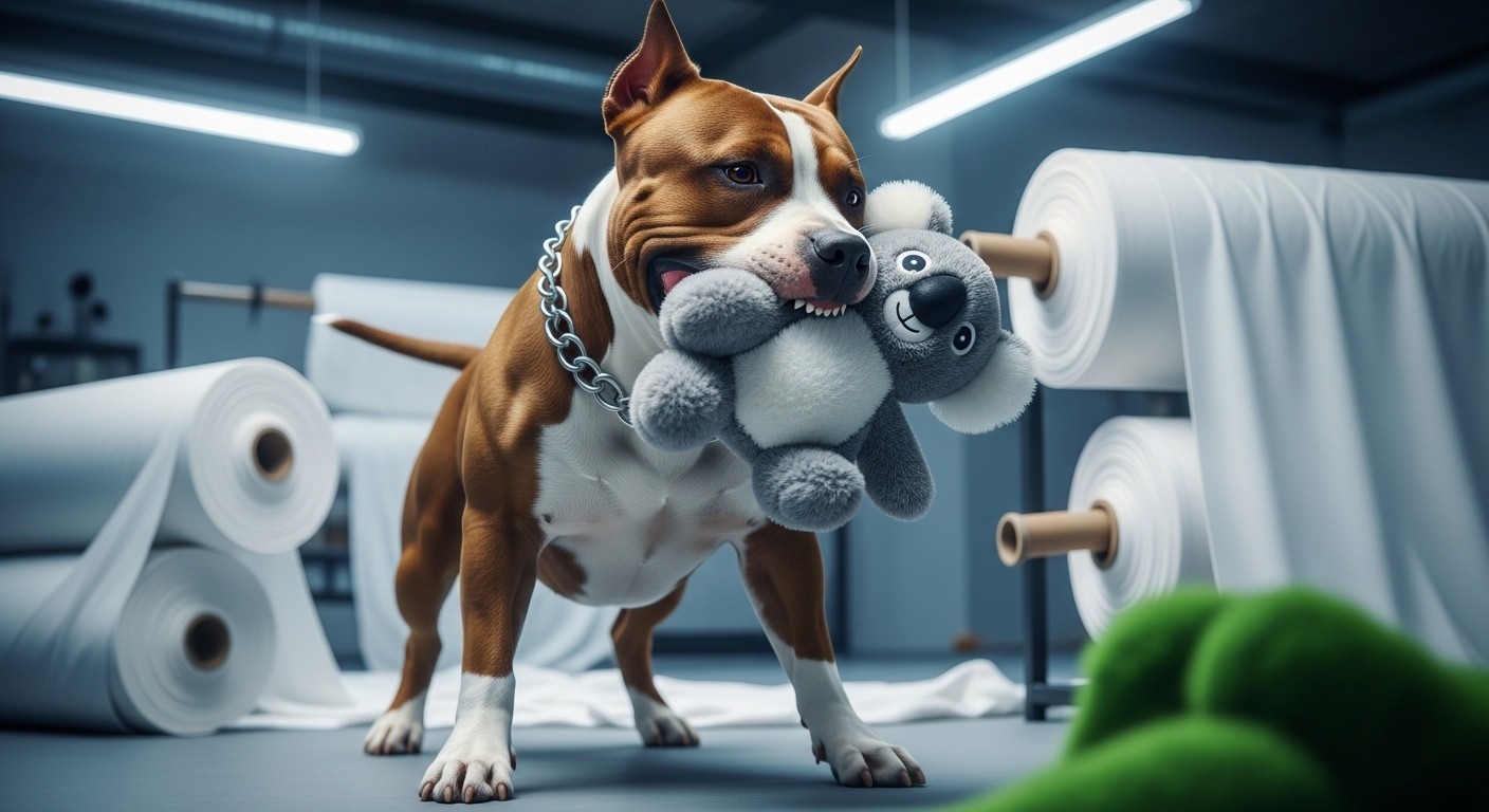 Découvrez comment une start-up française transforme le tissu des gilets pare-balles en peluches ultra-résistantes pour chiens. Une innovation qui change la vie des propriétaires de toutous destructeurs !