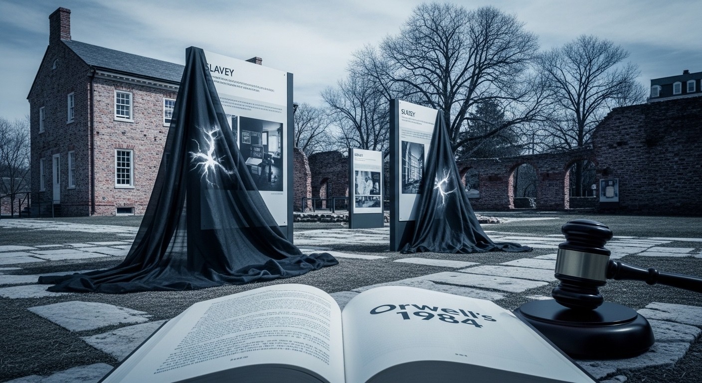 Une juge américaine cite 1984 d'Orwell pour forcer l'administration Trump à réinstaller une exposition sur l'esclavage à Philadelphie. Découverte des enjeux historiques et politiques.