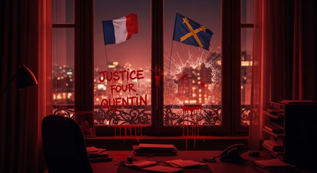 Justice pour Quentin : Vandalisme contre Locaux LFI Après Agression à Lyon