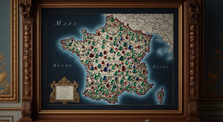 La Carte de France en Pierres Précieuses : Trésor Oublié de l&rsquo;Amitié Franco-Russe