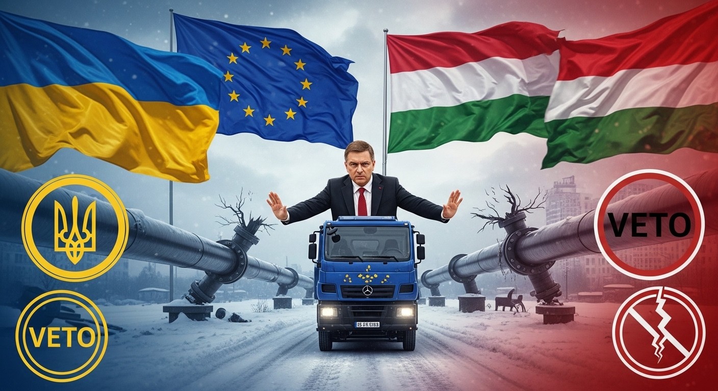 Découvrez pourquoi la Hongrie de Viktor Orbán bloque aide de 90 milliards € et sanctions contre Russie, semant le chaos dans l'UE quatre ans après l'invasion. Tensions et enjeux expliqués.