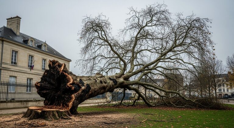 L’Arbre de la Libération de Caen Abattu : Fin d’un Symbole 1944
