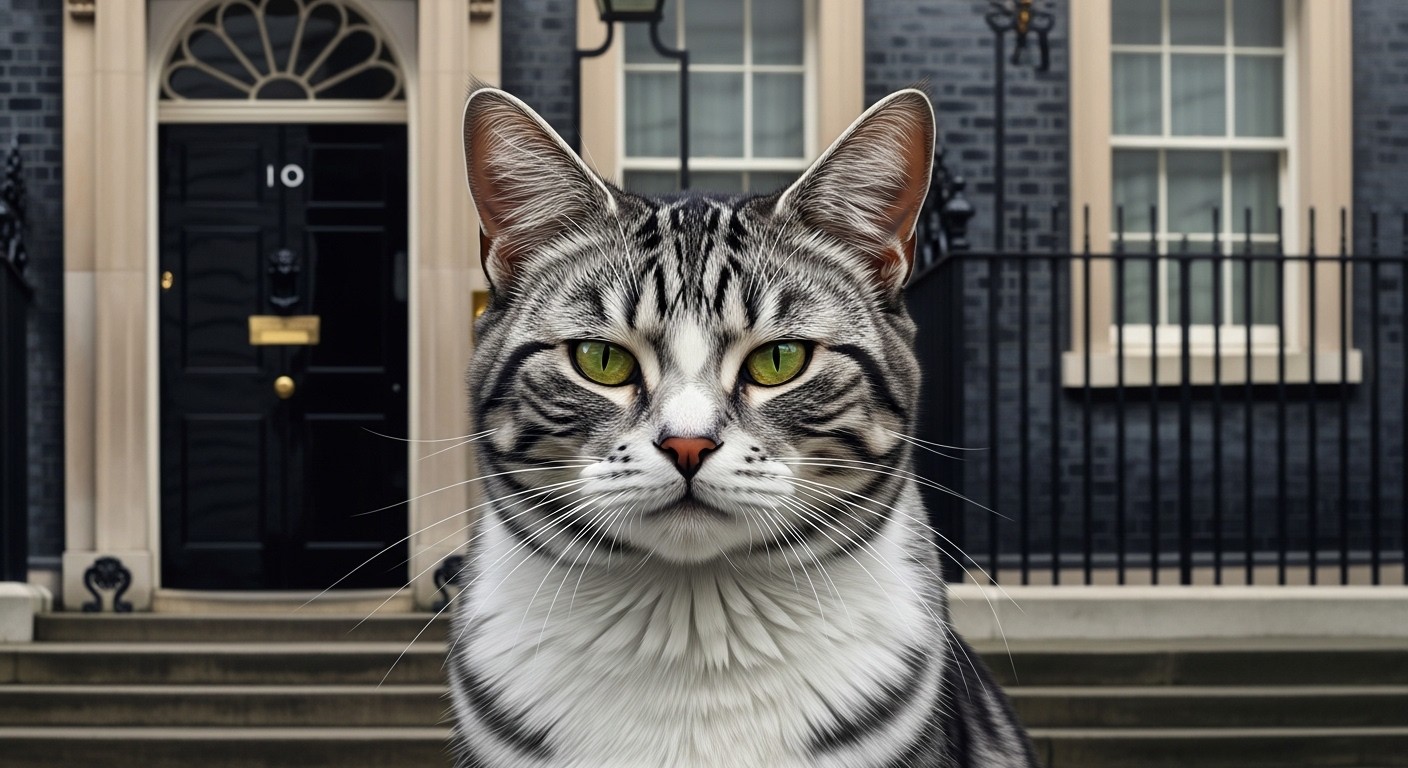 Découvrez comment Larry, le félin star du 10 Downing Street, symbolise la stabilité britannique après 15 ans et six Premiers ministres. Une histoire touchante et amusante !
