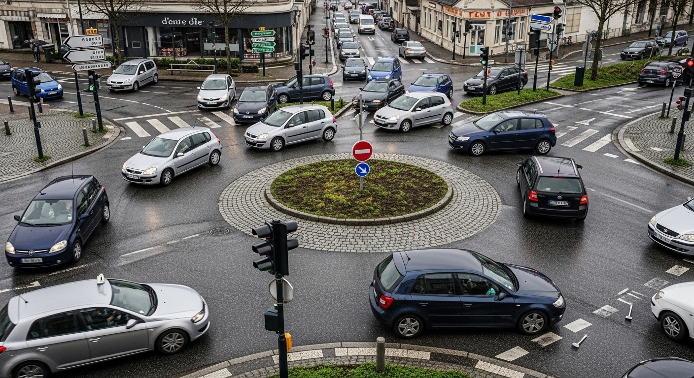 Découvrez pourquoi ce "rond-point" à Creil, sur la rue Gambetta, provoque klaxons, confusions et quasi-accidents quotidiens. Un aménagement routier atypique qui divise locaux et visiteurs !