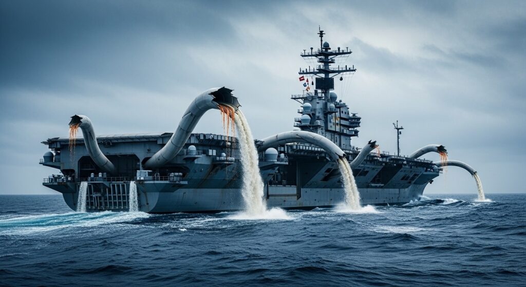 Le Porte-Avions USS Gerald Ford Miné par ses Toilettes