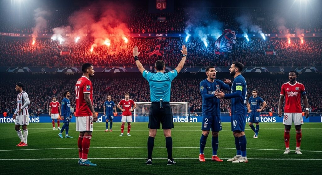 Ligue 1 : OL-Lille Interrompue pour Chants Insultants