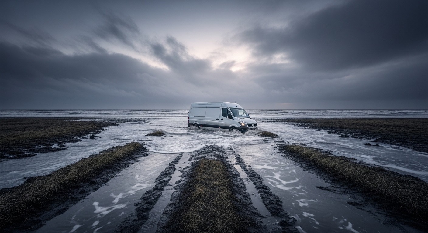 Un livreur Amazon suit son GPS et se retrouve coincé dans la vase sur le Broomway, sentier mortel de Grande-Bretagne. Découvrez les dangers de ce chemin ancestral et les leçons à en tirer.