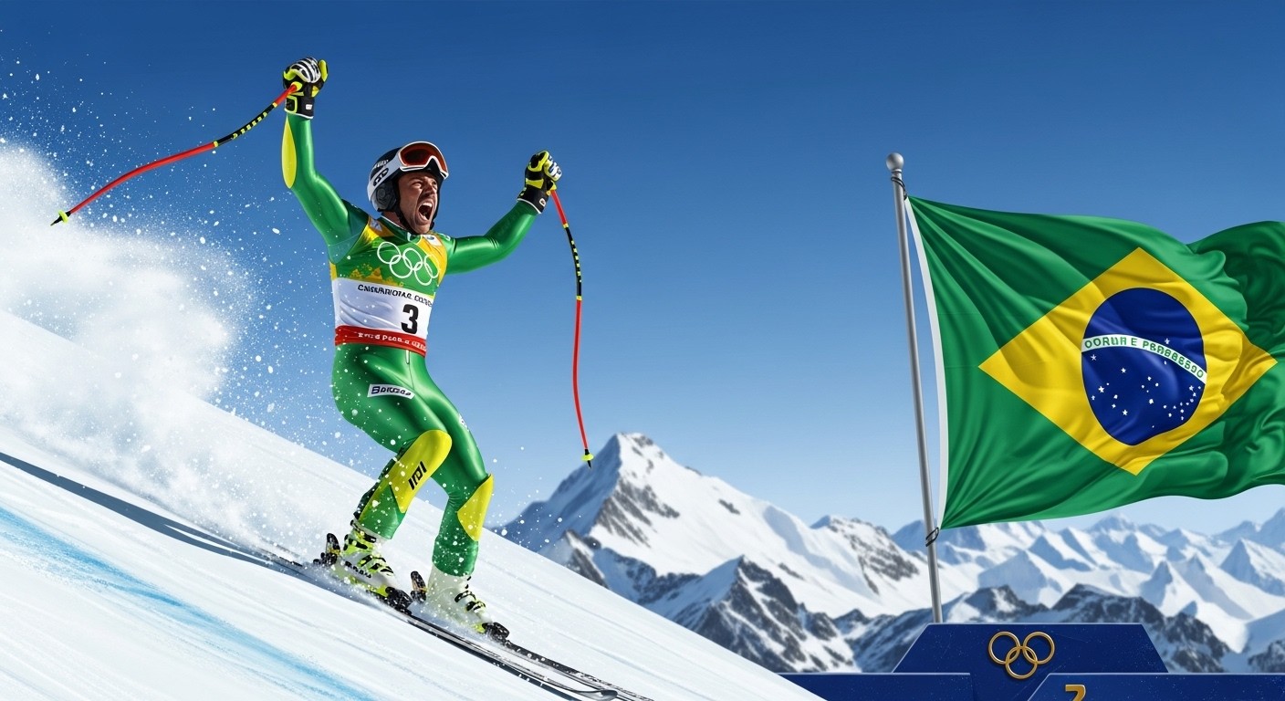 Découvrez comment Lucas Pinheiro Braathen a offert au Brésil sa première médaille d’or aux JO d’hiver 2026 en slalom géant, devenant le premier Sud-Américain médaillé. Un exploit incroyable !