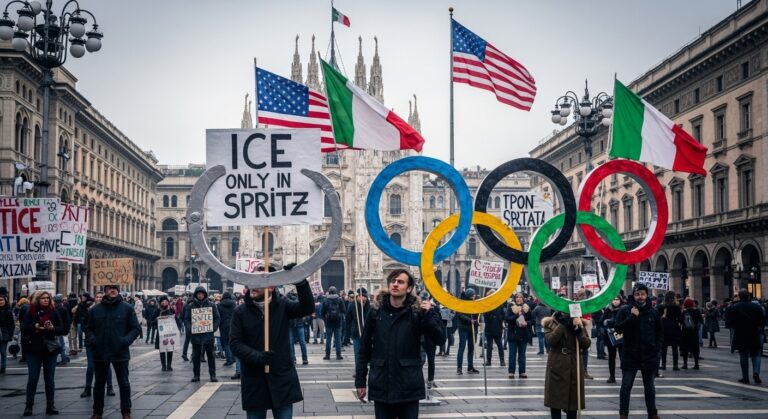 Manifestation Milan Contre ICE aux JO 2026