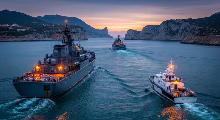Marine Espagnole Intercepte Navire Russe Gibraltar
