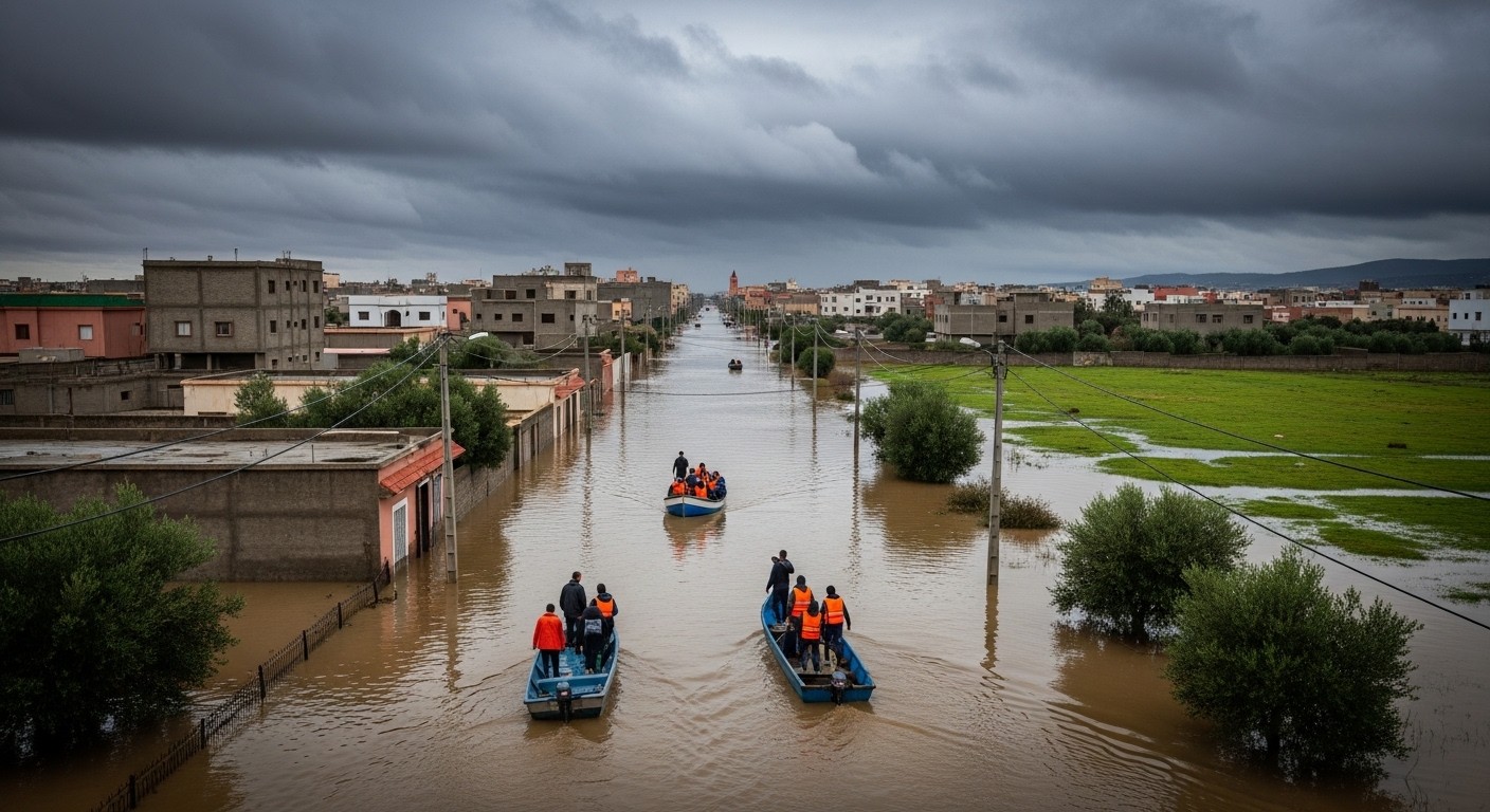 Découvrez comment des pluies exceptionnelles ont forcé l'évacuation massive au nord du Maroc, avec focus sur Ksar El Kébir et les crues du Loukkos. Solidarité et leçons face au climat extrême.