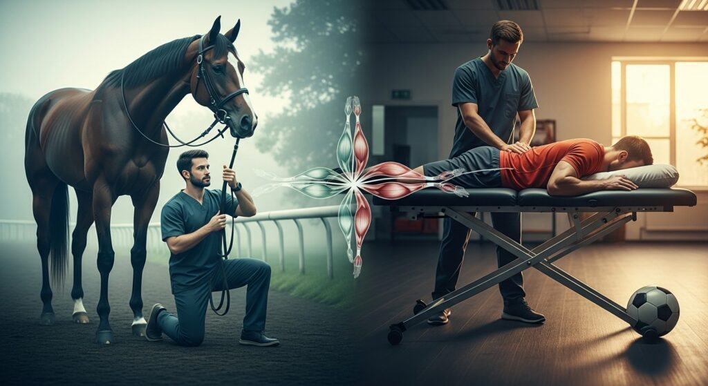 Masseur Unique : Chevaux de Course et Joueurs du Paris FC