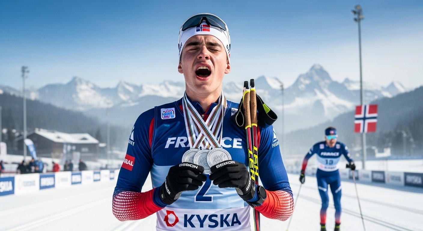 Découvrez l'incroyable parcours de Mathis Desloges, triple médaillé d'argent en ski de fond aux JO 2026, et son rêve audacieux de battre Klaebo en 2030 à domicile. Une ambition qui inspire !