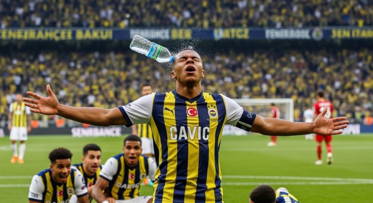 Mattéo Guendouzi Reçoit une Bouteille sur la Tête en Célébration