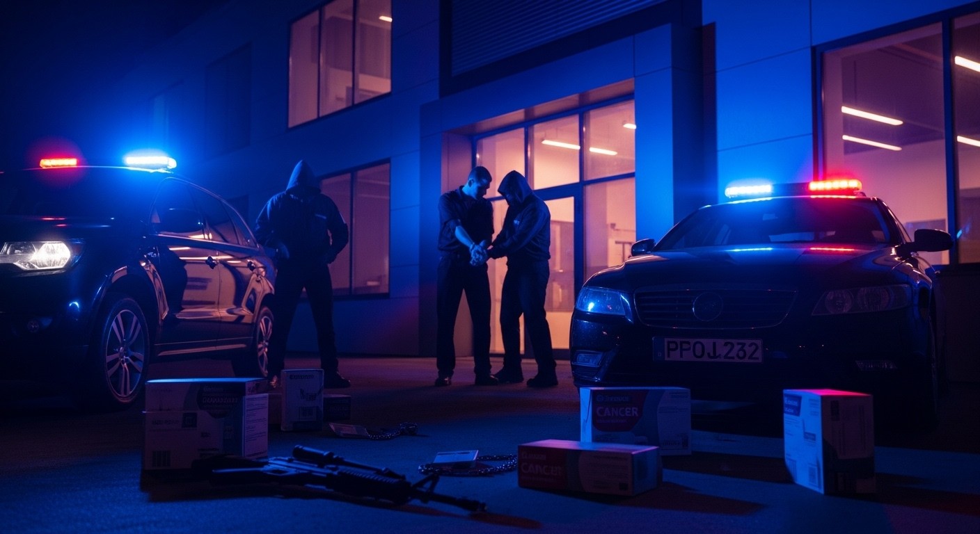 Découvrez comment une tentative audacieuse de vol de médicaments anticancéreux près de Val-d’Europe a échoué : faux policiers, séquestration et heureuse issue avec les produits retrouvés.