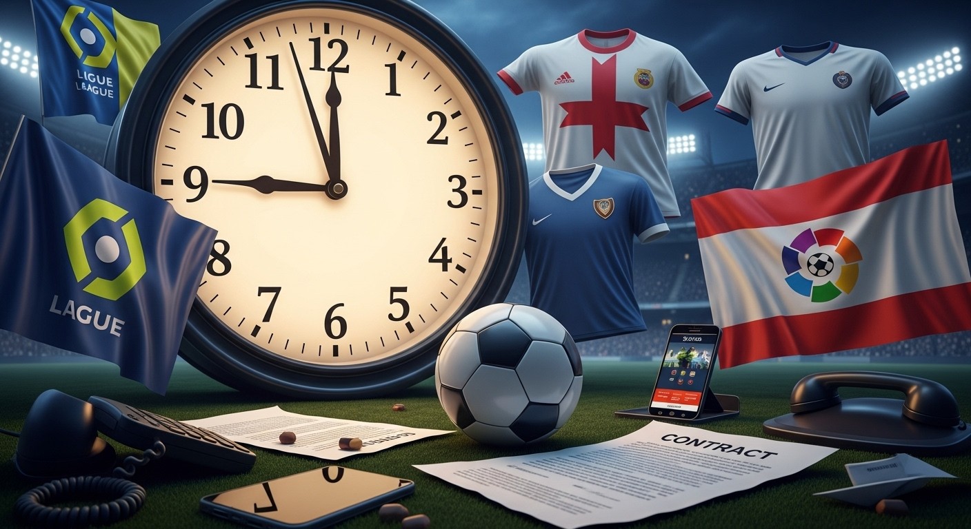 Découvrez quand ferme le mercato hivernal 2026 en Ligue 1, Premier League, La Liga et plus. Horaires précis par pays et ce qui reste à jouer avant la deadline !