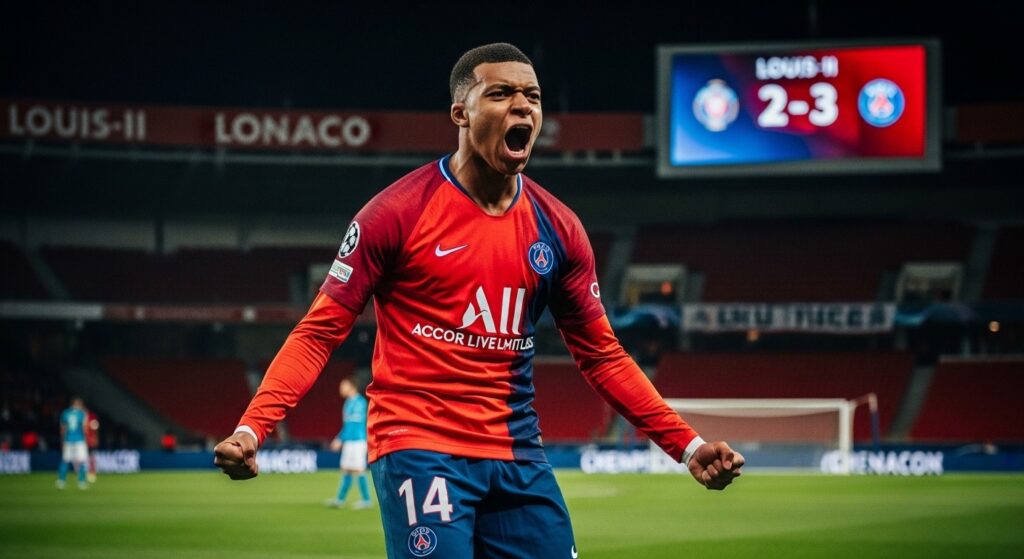 Monaco-PSG (2-3) : Doué renverse tout, le PSG prend l&rsquo;avantage