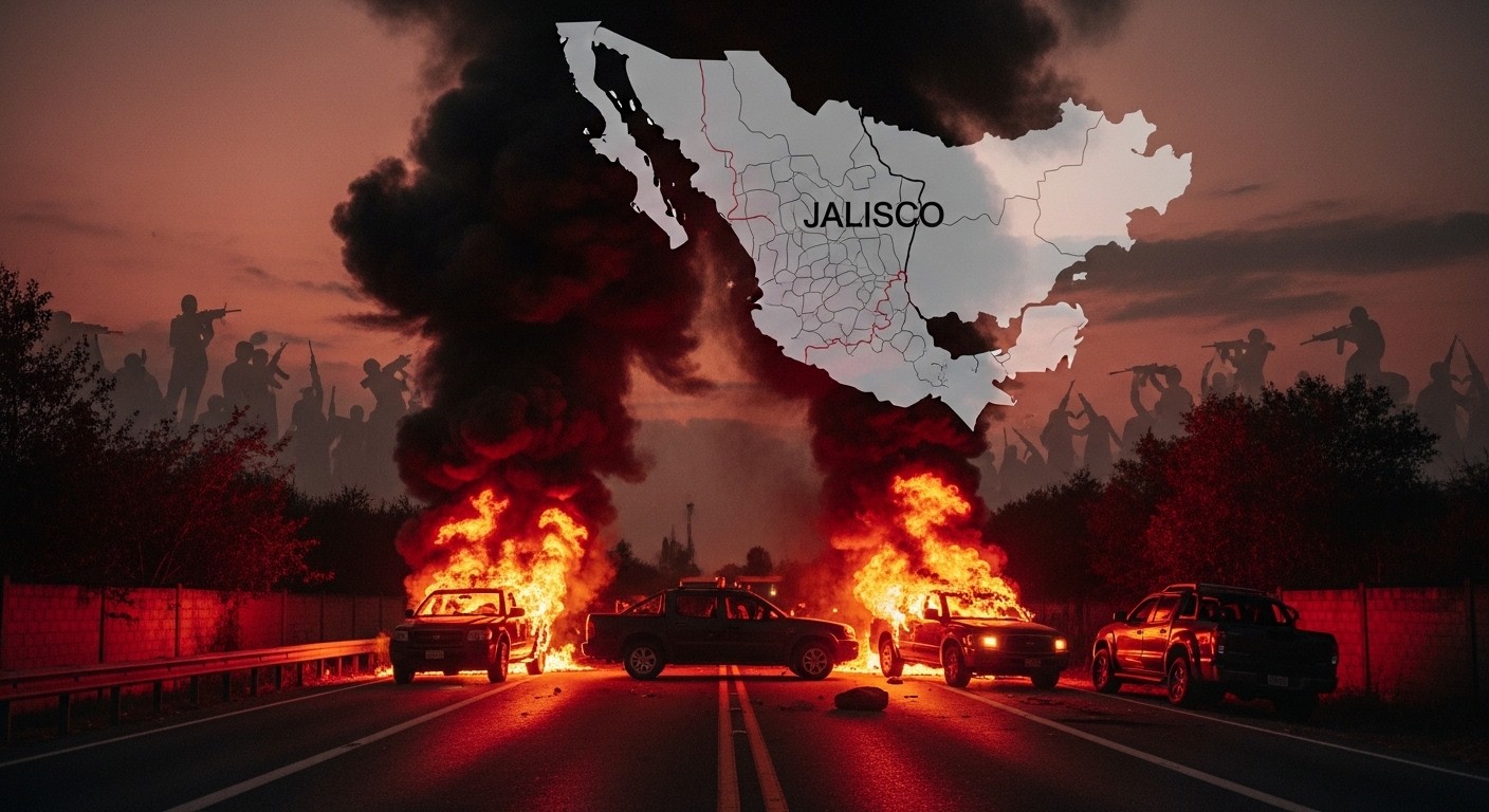 El Mencho, chef du CJNG, tué par l'armée mexicaine : violences immédiates, barrages et incendies dans plusieurs États. Décryptage des conséquences.