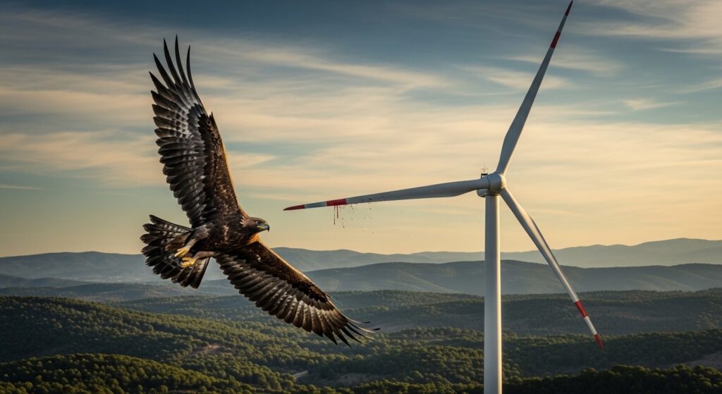 Mort d&rsquo;un Aigle Royal : Les Éoliennes de l&rsquo;Hérault Relancées