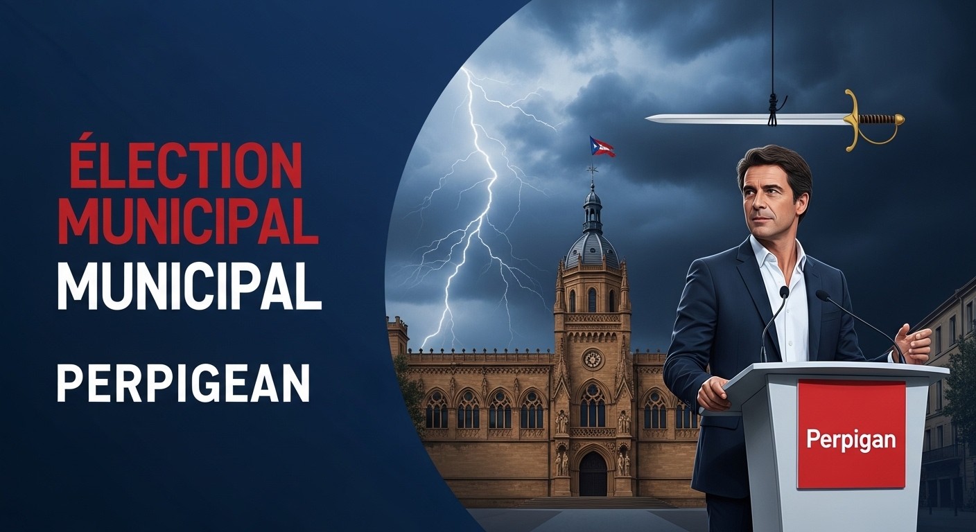À Perpignan, Louis Aliot vise sa réélection en mars 2026 malgré une épée de Damoclès judiciaire. Sondages favorables, opposition divisée et risque d'inéligibilité : découvrez les enjeux d'une campagne sous tension.