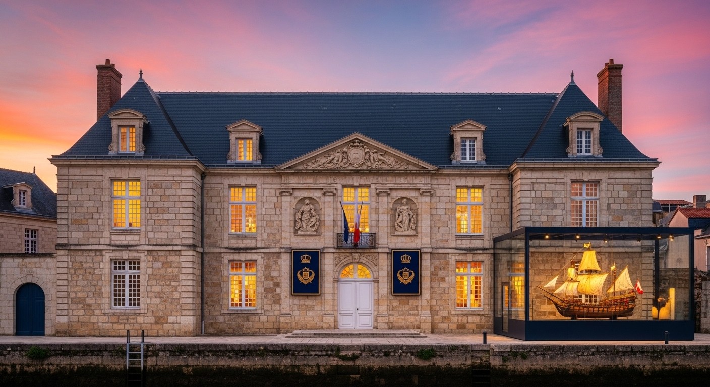 Découvrez la renaissance du musée de la Marine à Rochefort, dans l'historique Hôtel de Cheusses. Rénové avec soin, il rouvre ses portes et invite à plonger dans l'histoire navale royale fascinante.