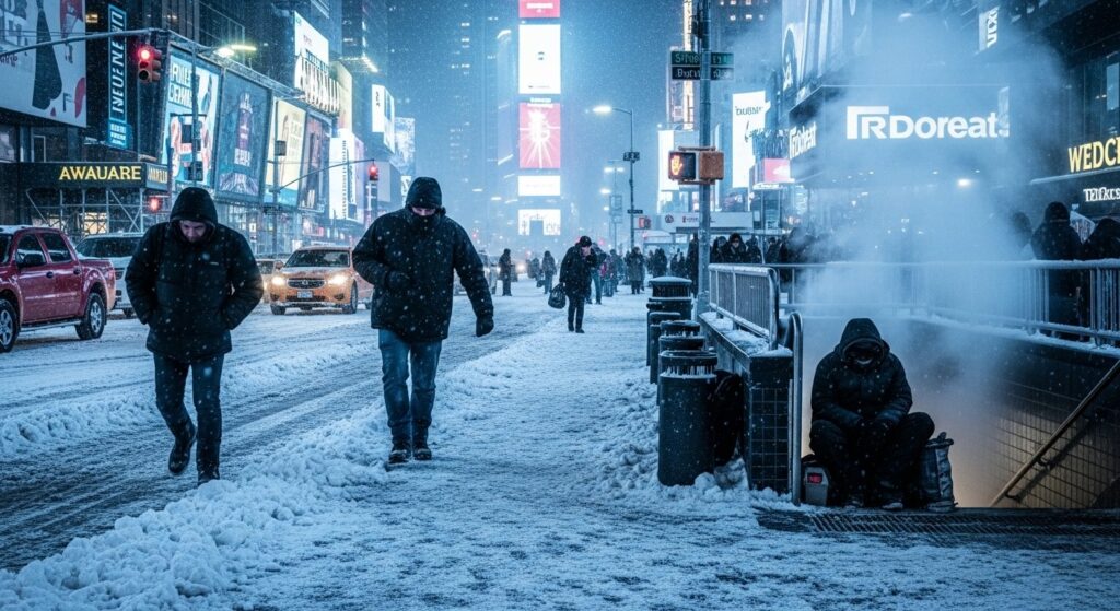 New York : 13 Morts par Hypothermie dans une Vague de Froid Historique