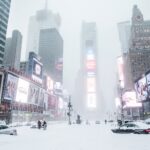 New York Paralysée par Tempête de Neige Historique