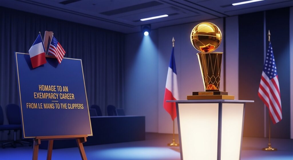 Nicolas Batum Émouvant Retrouvailles Fans Mans Los Angeles